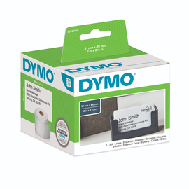 LabelWriter-Terminvereinbarungskarte/ Namensschild nicht klebend 89x51mm weiß Dymo S0929100 (PACK=300 STÜCK) Produktbild