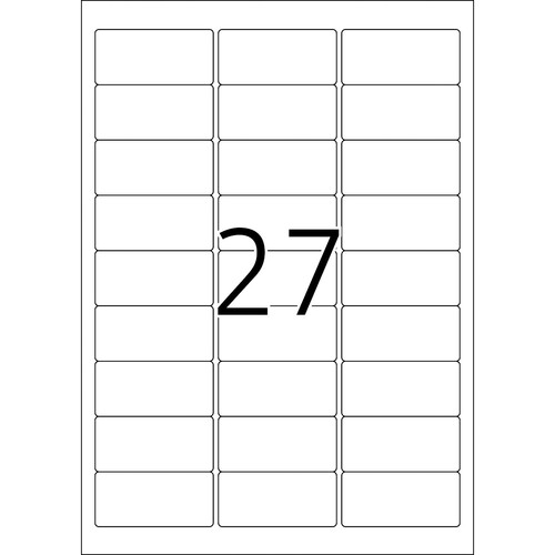 Typenschildetiketten Laser+Kopier 63,5x29,6mm auf A4 Bögen wetterfest+ alterungsbeständig silber Herma 4222 (PACK=675 STÜCK) Produktbild Additional View 2 L