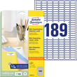 Mini-Etiketten Inkjet+Laser+Kopier 25,4x10mm auf A4 Bögen weiß Zweckform L7658-25 (PACK=4725 STÜCK) Produktbild