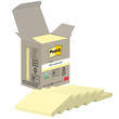 Haftnotizen Post-it Recycling Notes Mini Tower 38x51mm gelb Papier 3M 653-1B (PACK=6x 100 BLATT) Produktbild