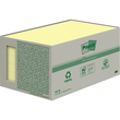 Haftnotizen Post-it Recycling Notes Mini Tower 127x76mm gelb Papier 3M 655-1B (PACK=6x 100 BLATT) Produktbild