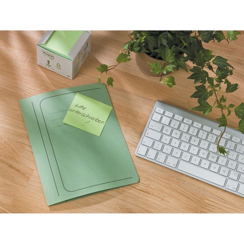 Haftnotizen Post-it Recycling Z-Notes Mini Tower 76x76mm gelb Papier 3M R3301B (PACK=6x 100 STÜCK) Produktbild Additional View 5 L