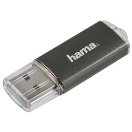 USB Stick Flash Pen 2.0 Laeta 16 GB 10MB/s grau Hama 00090983 Produktbild