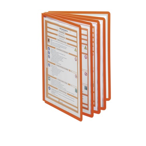 Sichttafeln SHERPA A4 für Tafelträger orange Durable 5606-09 (PACK=5 STÜCK) Produktbild Additional View 2 L