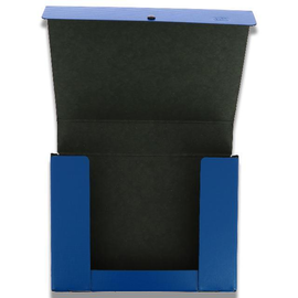 Dokumentenmappe mit Druckknopf A4 65mm blau Hartpappe Elba 400001923 Produktbild