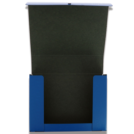 Dokumentenmappe mit Druckknopf A4 85mm blau Hartpappe Elba 400000988 Produktbild