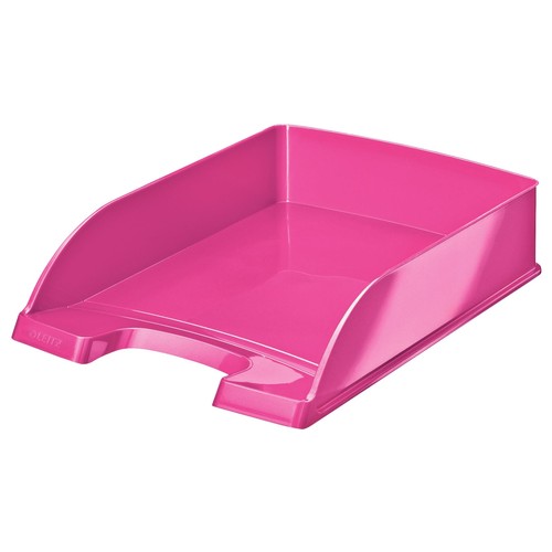 Briefkorb WOW für A4 242x63x340mm pink metallic Kunststoff Leitz 5226-30-23 Produktbild Front View L