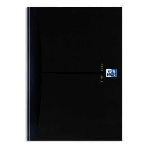 Gebundenes Buch Oxford Smart Black A4 liniert perforierte Ecken 96Blatt 90g Optik Paper weiß 100105183 Produktbild Additional View 1 L
