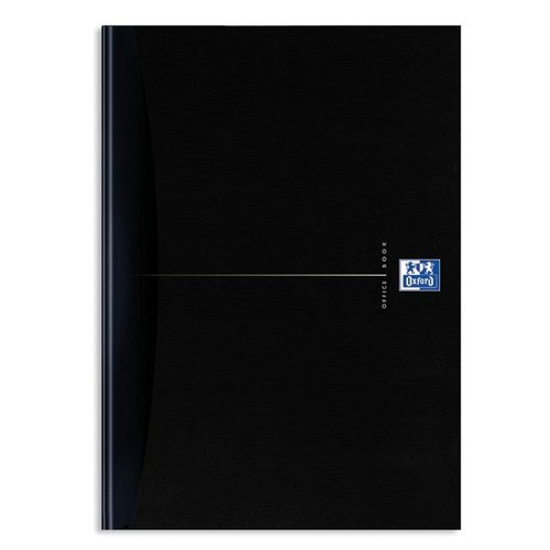 Gebundenes Buch Oxford Smart Black A4 kariert perforierte Ecken 96Blatt 90g Optik Paper weiß 100104227 Produktbild Additional View 1 L