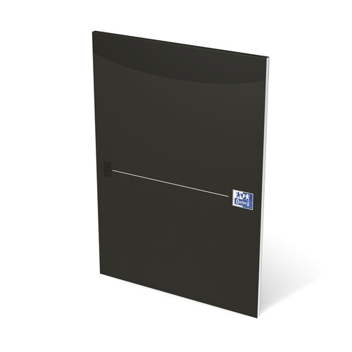 Briefblock Oxford Smart Black A4+ liniert 50Blatt 90g Optik Paper weiß 100050240 Produktbild Front View L
