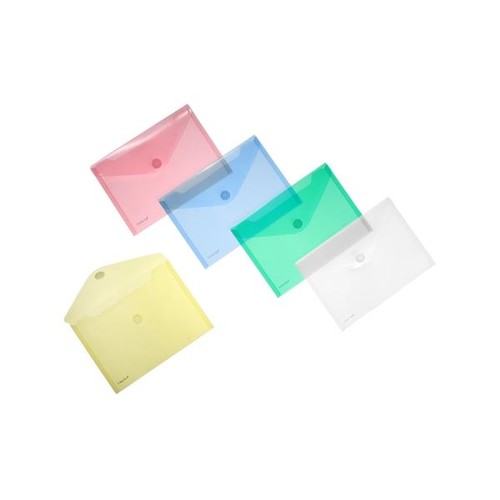 Dokumententasche mit Klettverschluss A5 farbig sortiert PP FolderSys 40102-94 (PACK=10 STÜCK) Produktbild Additional View 5 L
