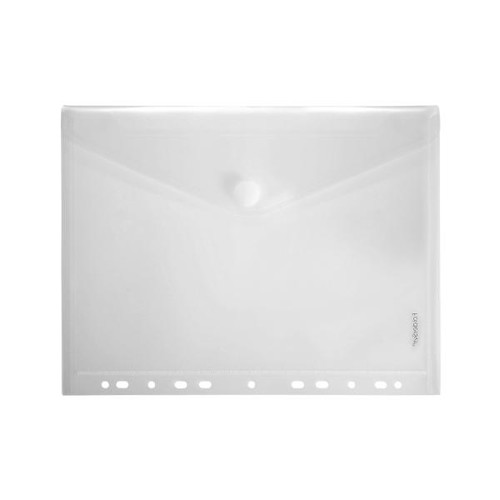 Dokumententasche A4 mit Abheftrand farblos PP FolderSys 40106-04 (PACK=10 STÜCK) Produktbild Additional View 1 L