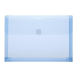 Dokumententasche A5 mit Klettverschluss und Dehnfalte bis 30mm blau-transparent PP FolderSys 40114-44 (PACK=10 STÜCK) Produktbild
