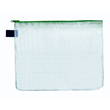 Reißverschlusstasche B4 grün faserverstärktes PVC Foldersys 40401-50 (PACK=10 STÜCK) Produktbild