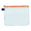 Reißverschlusstasche A6 orange faserverstärktes PVC Foldersys 40406-69 (PACK=10 STÜCK) Produktbild