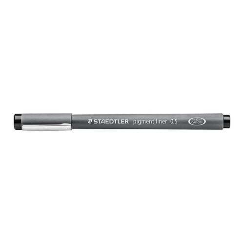 Tuschezeichner Pigment-Liner 308 0,5mm schwarz Staedtler 30805-9 Produktbild Additional View 1 L