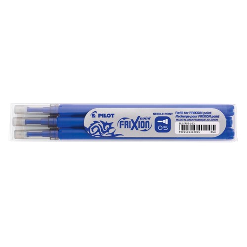 Tintenrollermine Frixion Point BLS-FRP5-L-S3 0,3mm blau Pilot 2265003F (PACK=3 STÜCK) Produktbild