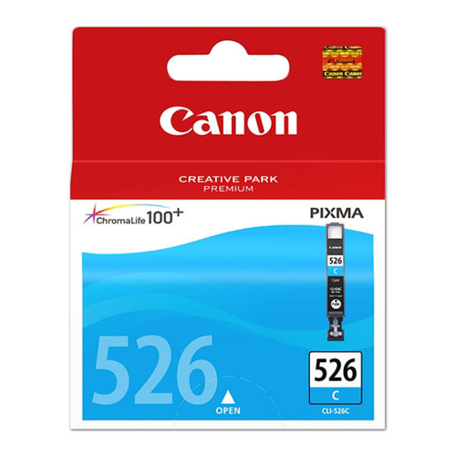 Tintenpatrone CLI-526C für Canon Pixma IP4850/MG5150 9ml cyan Canon 4541b001 Produktbild Front View L
