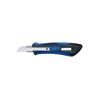 Schneidemesser Softgrip-Cutter 18mm blau/schwarz gummierte Griffzone mit Metallführung Wedo 78918 Produktbild