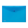 Dokumententasche A4 mit Druckknopf blau-transparent PP FolderSys 40111-44 (PACK=10 STÜCK) Produktbild
