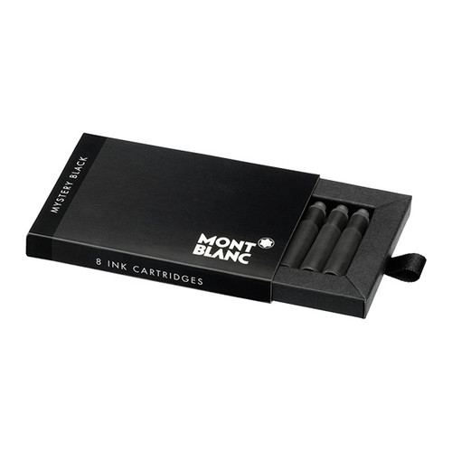 Tintenpatronen Mystery Black Montblanc 128197 / 105191 (PACK=8 STÜCK) Produktbild Front View L