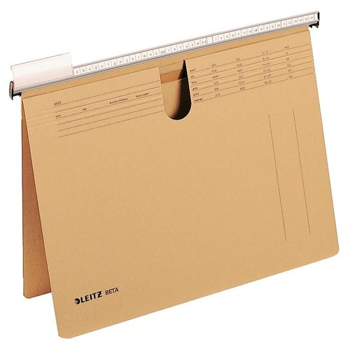 Hängehefter BETA kaufmännische Heftung mit Tasche naturbraun Leitz 2512-00-00 Produktbild Front View L
