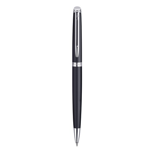 Kugelschreiber Hémisphére Matt C.C. mit verchromtem Clip schwarz Waterman S0920870 Produktbild Front View L