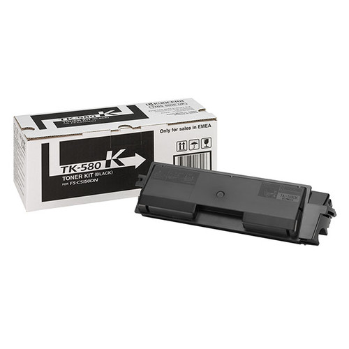 Toner TK-580K für FS-C5150DN/ECOSYS P6021cdn 3500Seiten schwarz Kyocera 1T02KT0NL0 Produktbild Front View L