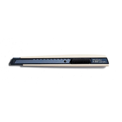 Schneidemesser eA300 9mm schwarz Kunststoff mit Metallführung Hansa h1310503 Produktbild Front View L