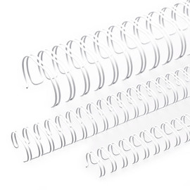 Draht-Binderücken 3:1-Teilung 11mm ø bis 90Blatt weiß Renz 311100034 Produktbild