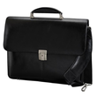 Aktentasche mit Laptopfach, abnehmbarer Schulterriemen FAENZA 41x32x13cm schwarz Leder Alassio 47011 Produktbild