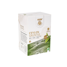 Bio Grüntee Ceylon GEPA 8880947 (PACK=20 BEUTEL) Produktbild