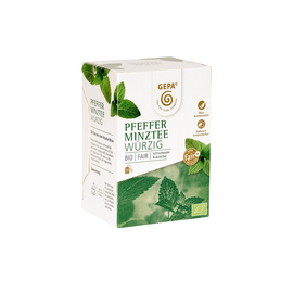 Bio Pfefferminztee GEPA 8880987 (PACK=20 BEUTEL) Produktbild