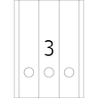 Rückenschilder zum Bedrucken 61x297mm lang breit auf A4 Bögen rot selbstklebend Herma 5137 (PACK=60 STÜCK) Produktbild Additional View 2 S