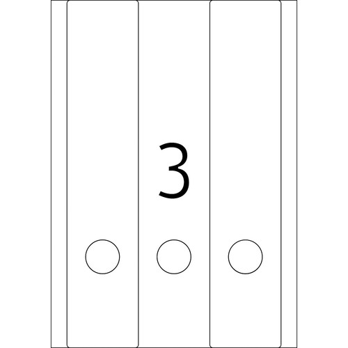Rückenschilder zum Bedrucken 61x297mm lang breit auf A4 Bögen rot selbstklebend Herma 5137 (PACK=60 STÜCK) Produktbild Additional View 2 L