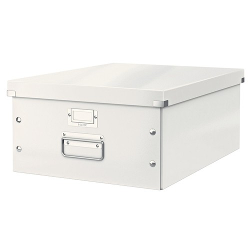 Archivbox WOW Click & Store für A3 369x200x482mm weiß Leitz 6045-00-01 Produktbild Front View L