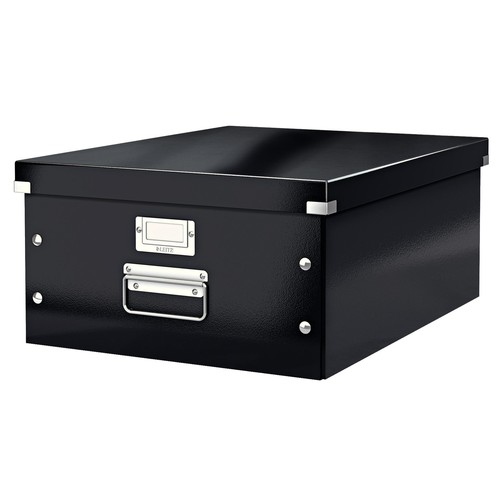 Archivbox WOW Click & Store für A3 369x200x482mm schwarz Leitz 6045-00-95 Produktbild Front View L