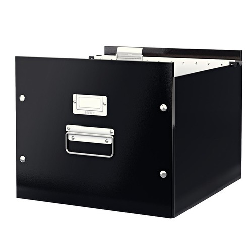 Archivbox für Hängemappe WOW Click & Store 356x282x370mm schwarz Leitz 6046-00-95 Produktbild Additional View 1 L
