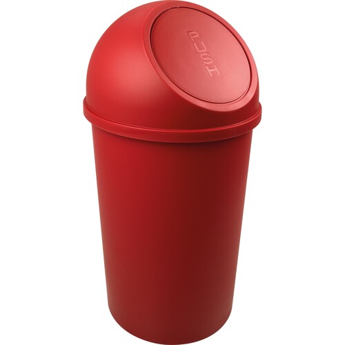 Abfallbehälter mit Push-Einwurfklappe 25l rot Helit H2401225 Produktbild Front View L