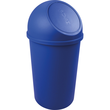 Abfallbehälter mit Push-Einwurfklappe 25l blau Helit H2401234 Produktbild
