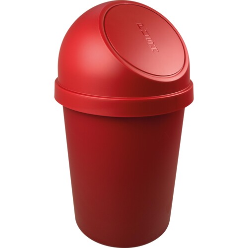 Abfallbehälter mit Push-Einwurfklappe 45l rot Helit H2401325 Produktbild Front View L