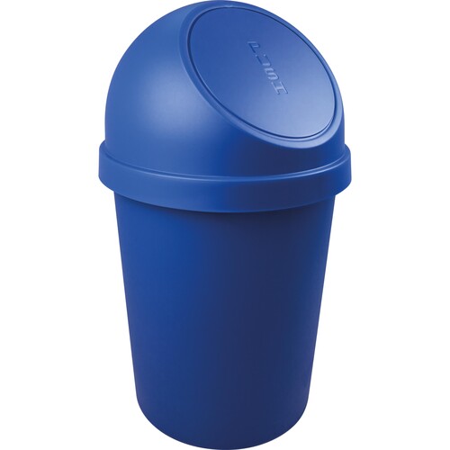 Abfallbehälter mit Push-Einwurfklappe 45l blau Helit H2401334 Produktbild Front View L