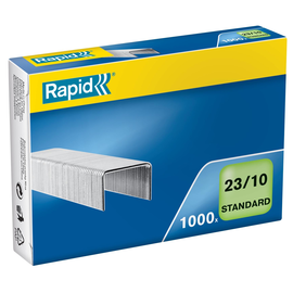 Heftklammern 23/10 STANDARD Rapid 24869300 für ca. 40 - 70 Blatt (PACK=1000 STÜCK) Produktbild