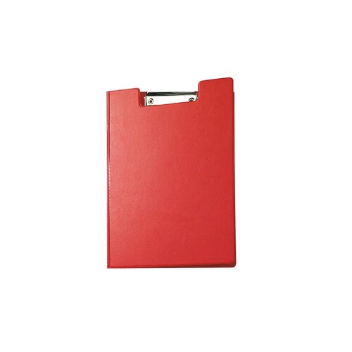 Klemmbrett mit Deckel A4 mit Tasche rot Karton mit Folienüberzug Maul 23392-25 Produktbild