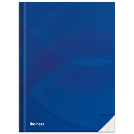 Geschäftsbuch kariert A4 96Blatt Hardcover Business blau 46499 RNK Produktbild
