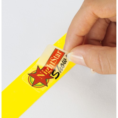 Eventbänder mit Etiketten 26cm schwarz besonders weiches Material Sigel EB215 (PACK=120 STÜCK) Produktbild Additional View 2 L