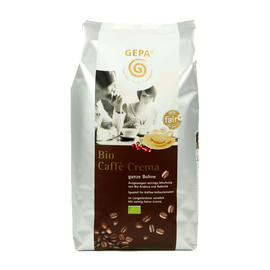 Kaffee Bio Caffé Crema ganze Bohnen GEPA 8900925 (PACK=1 KILOGRAMM) Produktbild