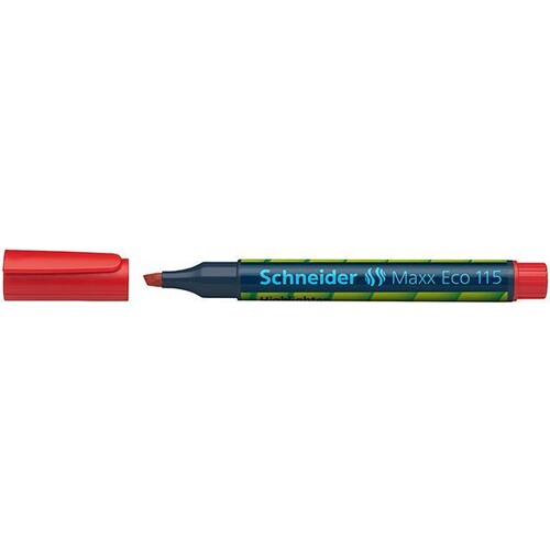 Textmarker Maxx 115 1-5mm Keilspitze leuchtrot Schneider 111502 Produktbild Additional View 1 L