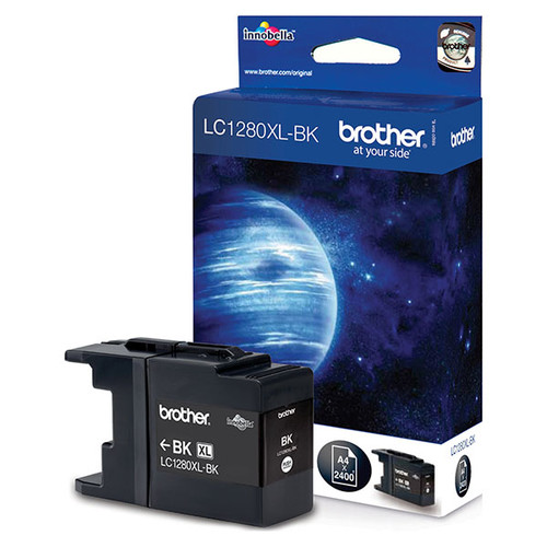 Tintenpatrone für Brother MFCJ6510DW/MFCJ6710DW 38ml schwarz Brother LC-1280XLBK Produktbild Front View L