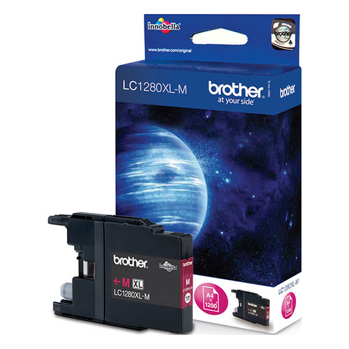 Tintenpatrone für Brother MFCJ6510DW/MFCJ6710DW 24ml magenta Brother LC-1280XLM Produktbild Front View L